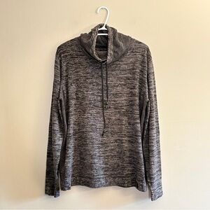 Projek Raw Grey Marled Drawstring Cowl Neck Pullover Sweater – Size Large GUC